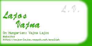 lajos vajna business card